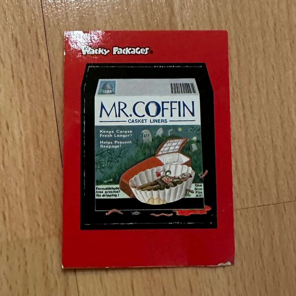 Wacky Packages Mr. Coffin Card